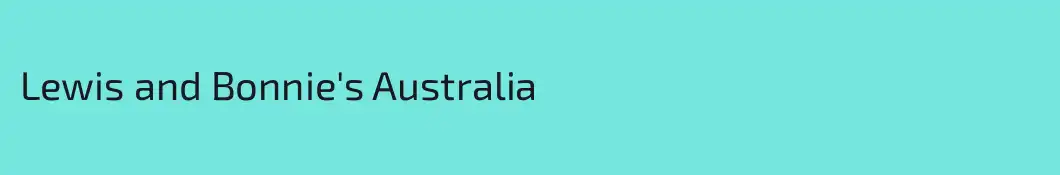 Lewis and Bonnie's Australia